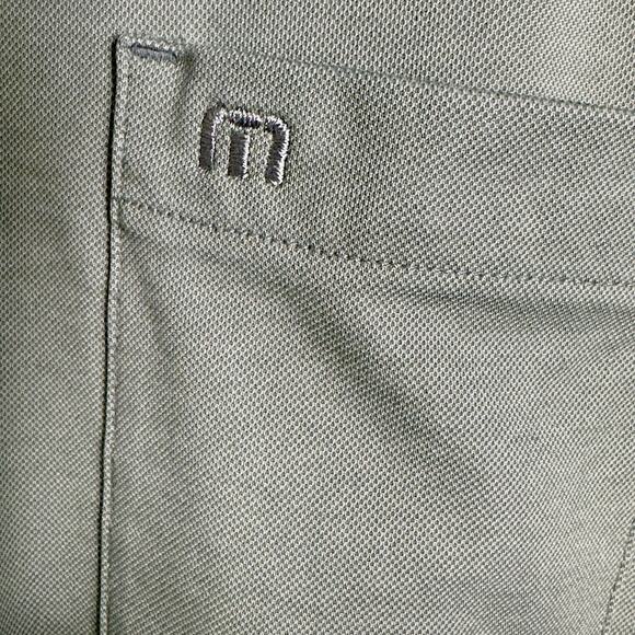 Travis Mathew Polo Shirt Mens Large Gray Performance Pima Cotton Blend Logo - Picture 5 of 12